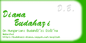 diana budahazi business card